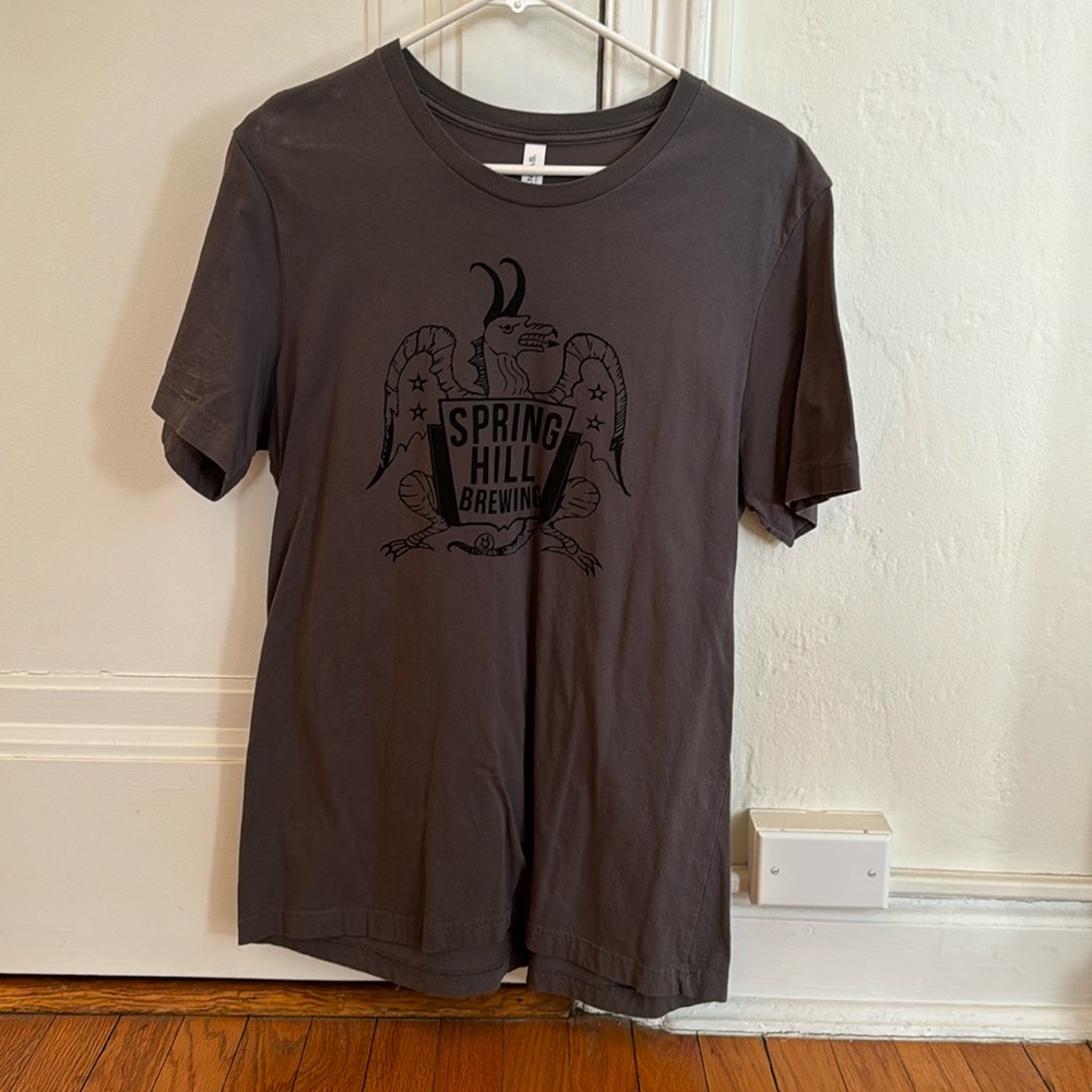Springhill Brewing Dragon Graphic Cotten T Shirt size Large.